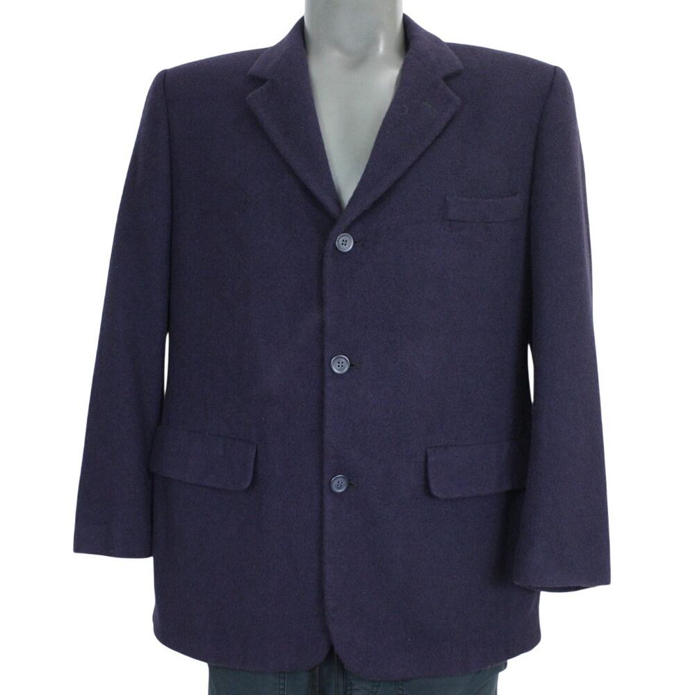 Brooks Brothers 100% Camel Hair Blazer Mens 40S Navy Made USA Vintage
